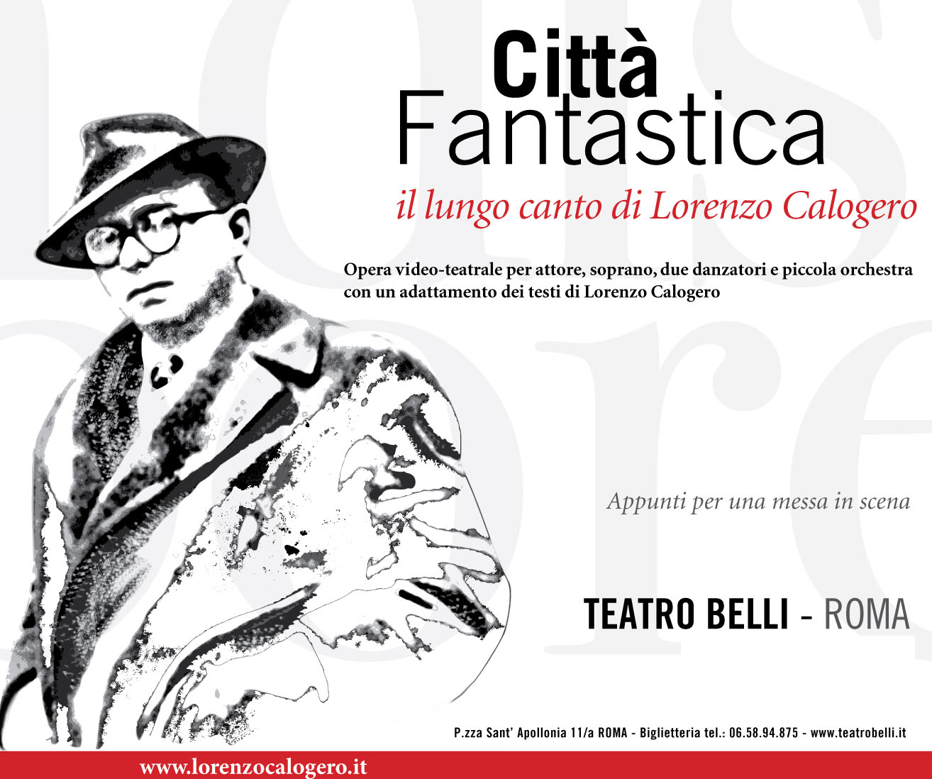 CITTA' FANTASTICAil lungo canto di Lorenzo Calogeroopera video-teatrale di Nino Cannatà
ï»¿
